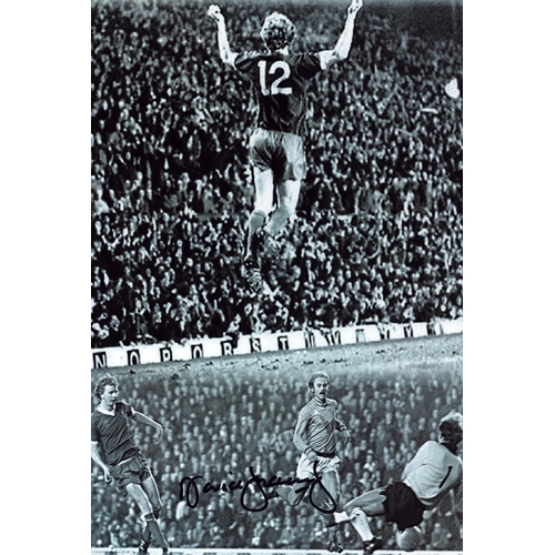 466 - David Fairclough signed 84th Minute Anfield Print March 1977 black and white 10x8.