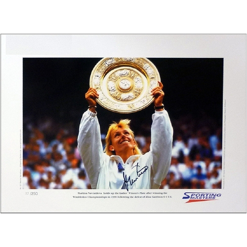 492 - Martina Navratilova signed limited edition print.