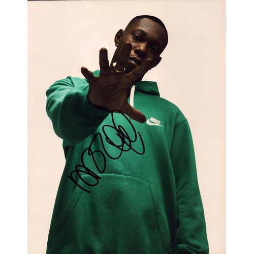 124 - Dizzee Rascal signed 10x8inch colour photo.