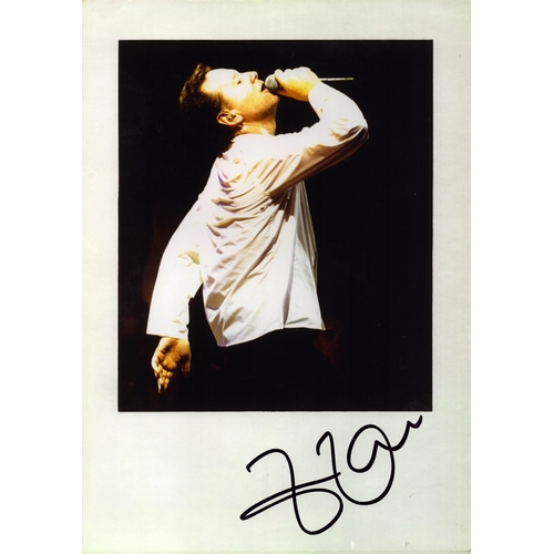132 - Jim Kerr signed (Simple Minds) signed 12x8inch colour photo.
