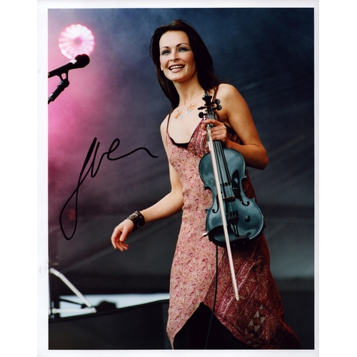 150 - Sharon Corr signed 10x8inch colour photo.