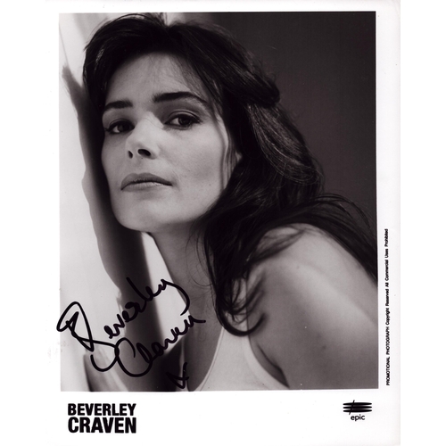 157 - Beverley Craven signed 10x8inch black and white promo photo.