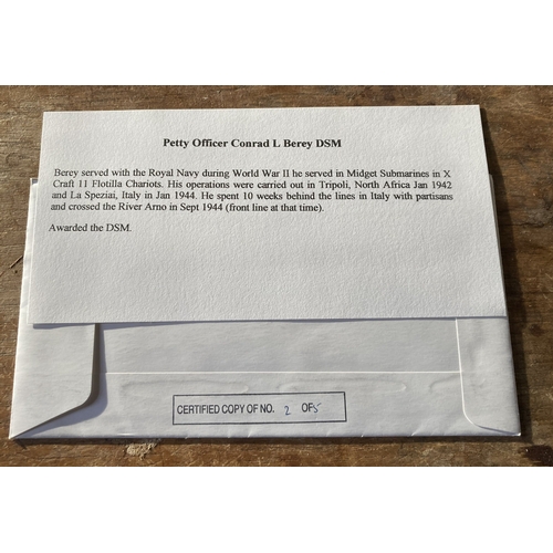 61 - WW2 Xcraft Midget Sub ace signed cover. Navy 50th Ann VE Day Celebrations 1945 cover picturing Churc... 