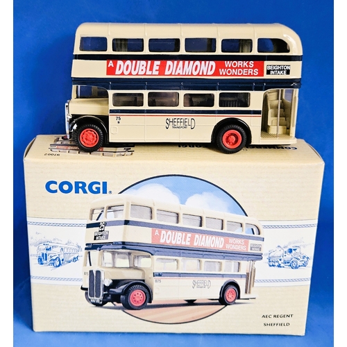 337 - Corgi Bus 'A Double Diamond Work Wonders Sheffield Transport' (Bus no. 25 Beighton Intake) Diecast M... 