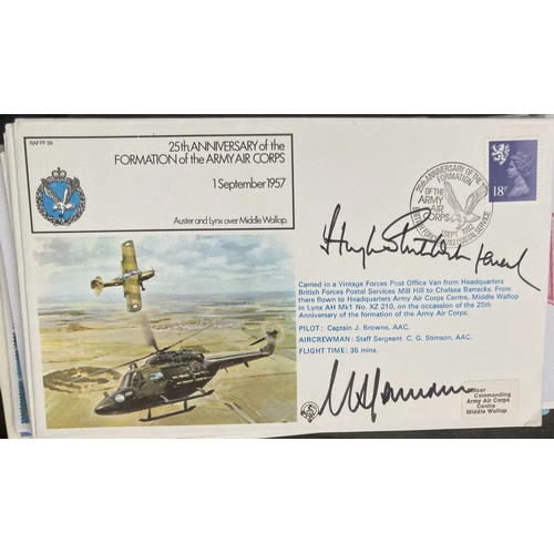 409 - RAF Gen Sir Hugh Stockwell GCB and Maj Gen M.B. Farndale CB signed RAF FF 39 25th ann of the Formati... 