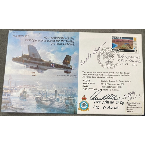 501 - WW2 USAF Cdr Lawrence O'Neill, Col Robert P Baldwin, Cdr Ralph E Foltz and Capt Konrad S Gruca signe... 