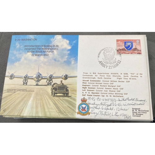 503 - WW2 USAF Lt General George C Axtell signed RAF B39 Intro of Boeing B-29 renamed Washington 1 to the ... 