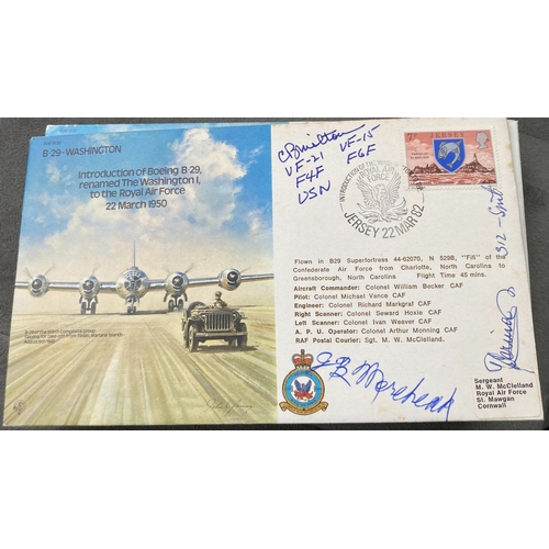 508 - WW2 USAF Col James B Morehead, C Britton +1 signed RAF B39 Intro of Boeing B-29 renamed Washington 1... 