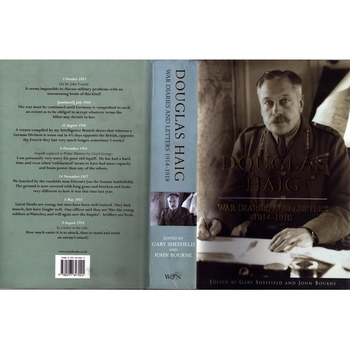 243 - Signed hardback book 'Douglas Haig: War diaries and letters 1914-1918' by Gary Cheffield and John Bo... 