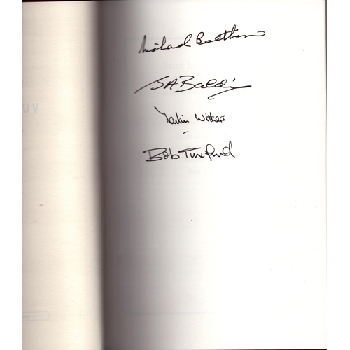 245 - Signed hardback book (5 signatures includng the author's) 'Vulcan 007' 30th anniversary edition by R... 