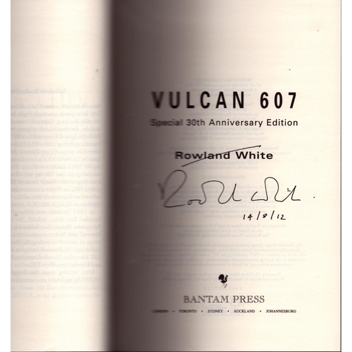 245 - Signed hardback book (5 signatures includng the author's) 'Vulcan 007' 30th anniversary edition by R... 