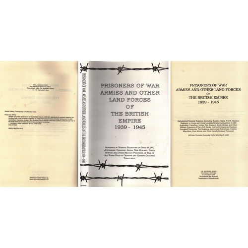 251 - Prisoners of War Armies and other land forces of the British Empire 1939-1945 Hardback Book. Publish... 