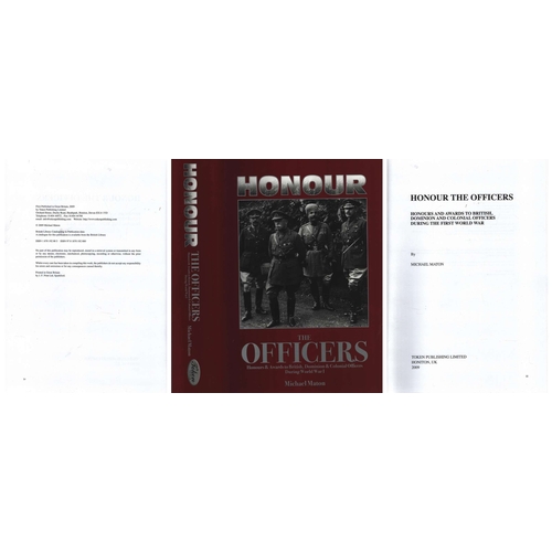 254 - Honour the Officers Honours and Awards to British Dominion and Colonial Officers During the First Wo... 
