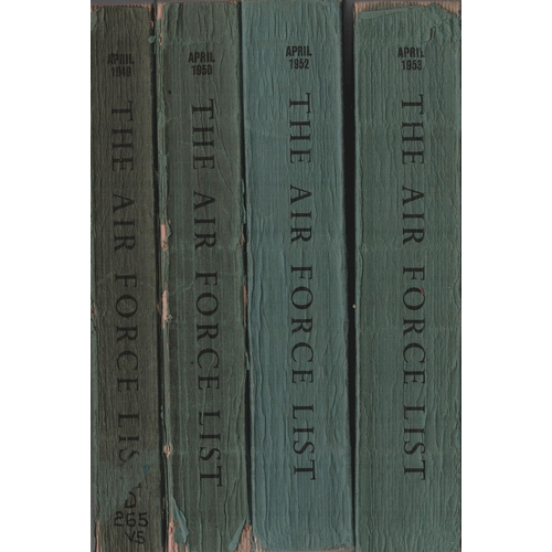 265 - The Air Force  List Paperback Books Collection 4. April 1949, April 1950, April 1952, April 1953. So... 