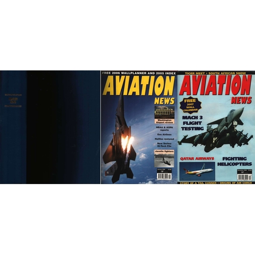 273 - Aviation News 12 Magazines in Binder Collection Monthly January 2005 - December 2005.