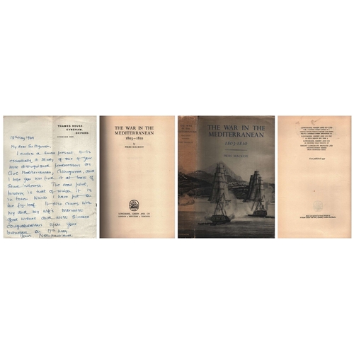 289 - Noble Frankland signed Hardback Book. Includes Hand written Letter Dated 12th May 1969. The War In T... 