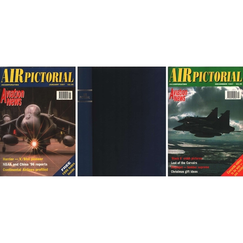 61 - Air Pictorial 12 Magazines in Binder Collection Monthly January 1997 - December 1997.