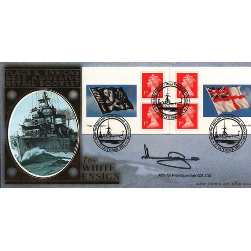 118 - Adm. Sir Nigel Essenhigh KCB, ADC signed FDC, stamped 22nd Oct 2001
