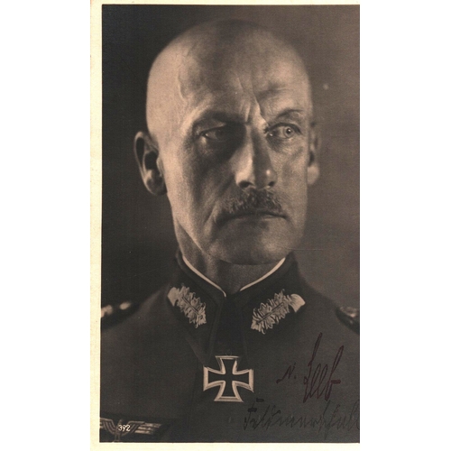 120 - GFM Wilhelm Ritter von Leeb signed black and white photo postcard.