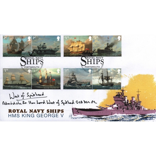 66 - Admiral Lord West of Spithead GCB DSC PC signed, stamped 19th Sept 2019 FDC.