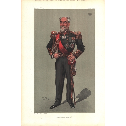 96 - Vanity Fair colour caricature of Andmiral of the Fleet, The Earl of Clanwilliam. Jan 22nd 1903.