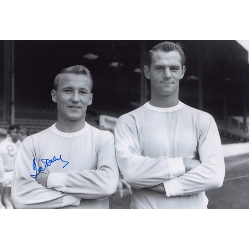 214 - Autographed PETER DOBING 12 x 8 Photograph: Manchester City's PETER DOBING and Bill Leivers pose for... 