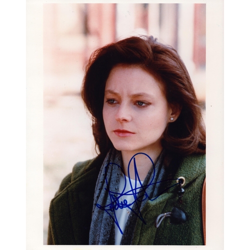 70 - Jodie Foster signed 10x8inch colour photo.