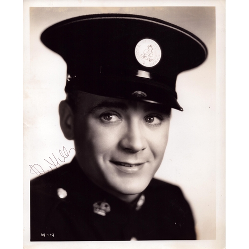 86 - John Mills signed 10x8inch black and white photo.