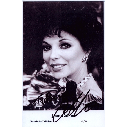 107 - JOAN COLLINS Actress signed Photo.