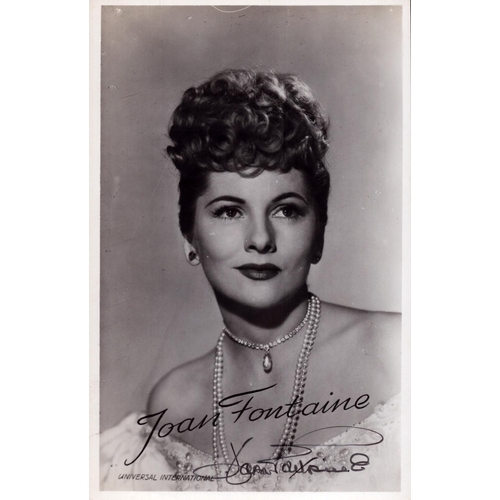 117 - JOAN FONTAINE Actress Signed Photo.