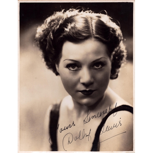 100 - Dulcy Lewis signed 8.5x6.5inch black and white photo.