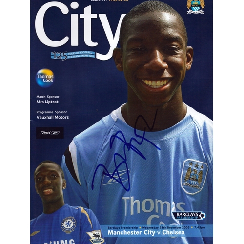 3 - Bradley Wright-Phillips signed Manchester City vs Chelsea Football programme 28th December 2005.