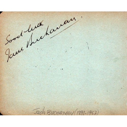 51 - John Buchanan signed front and Harry Gordon signed back album page.
