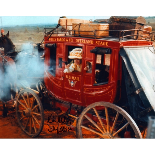55 - Angela Douglas signed 10x8inch colour photo.