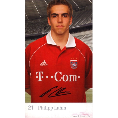 59 - Philipp Lahm signed 6x3inch promo photo.