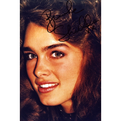 67 - Brooke Shields 6x4inch signed colour photo.