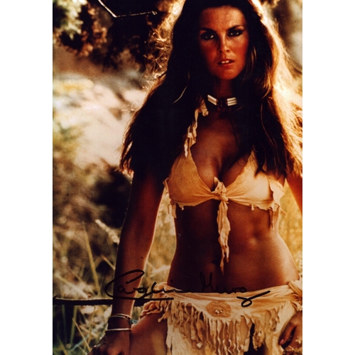 75 - Caroline Munro signed 6x4inch colour photo.