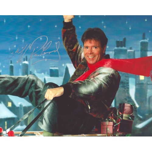76 - Cliff Richard signed 10x8inch colour photo.
