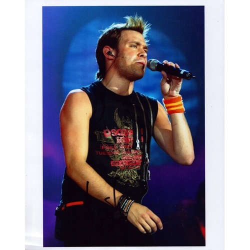 94 - Will Young signed 10x8inch colour photo.