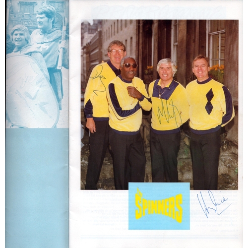 97 - The Spinners multi signed programme.
