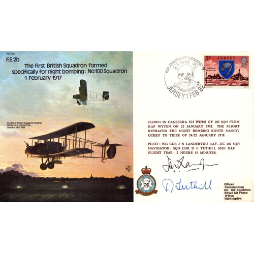 150 - J N Lander you and D E Tuthill signed The First British Squadron Formed Specifically for night bombi... 