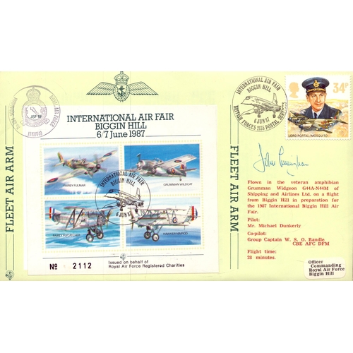 153 - John Cunningham signed International Air Fair Biggin Hill, June 1987.