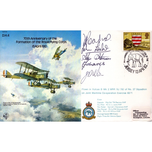 160 - Wg Cdr T A Pearson, Flt Lt J Leslie, Sqn Leader J Stevenson, Flt Lt P W Edwards and Flt Lt J D Wilso... 