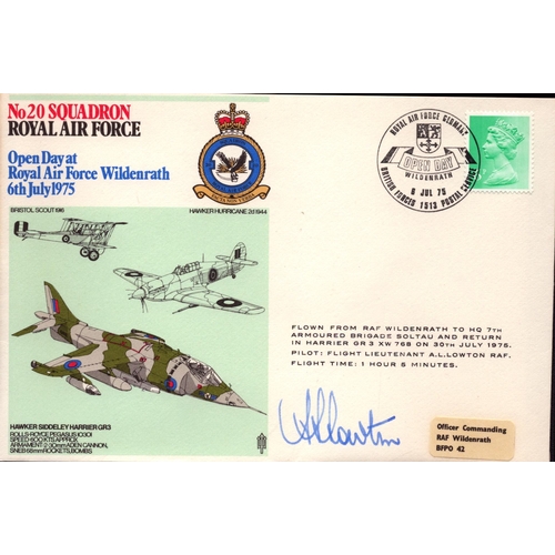 167 - Flt Lt A L Lowton signed cover No 20 Squadron Royal Air Force Open Day at Royal Air Force Wildenrath... 