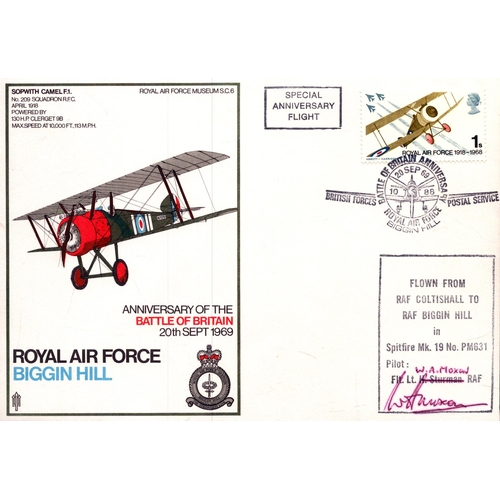 173 - W. A.. Moxon signed Anniversary of the Battle of Britain, RAF Biggin Hill, Sept 1969.