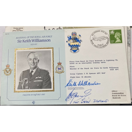 408 - RAF Sir Keith Williamson and Herbert E Green 141 sqn signed Marshall of the RAF Sir Keith Williamson... 