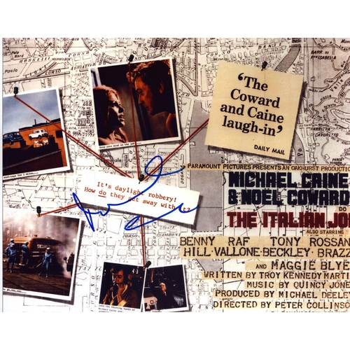 129 - Michael Caine signed 10x8inch colour photo.