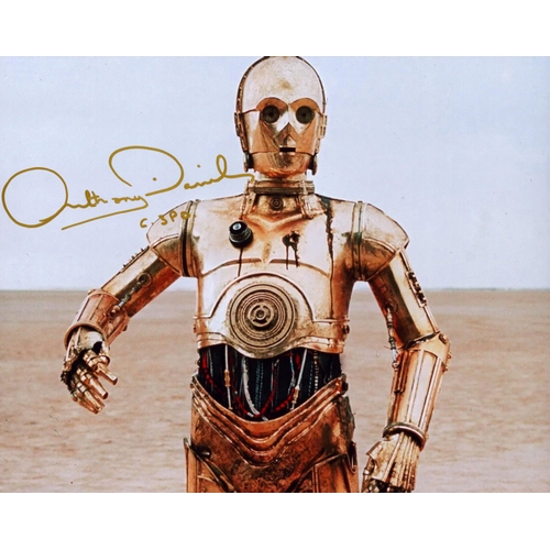 152 - Anthony Daniels signed 10x8inch Star Wars C.3PO colour photo.