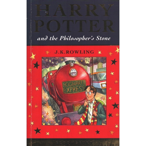1 - Harry Potter and the Philosophers Stone first edition paperback book.  Signed by  J K Rowling, Danie... 