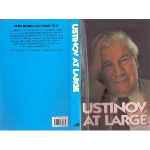 10 - Peter Ustinov signed Ustinov at large hardback book.